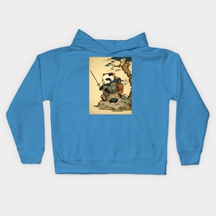 Samurai Panda Traditional Japanese Art Nouveau Kids Hoodie